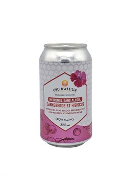 Cru d'abeille - Hydromel canneberge et hibiscus