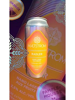 Maltstrom Radler Orange - Broue Ha Ha